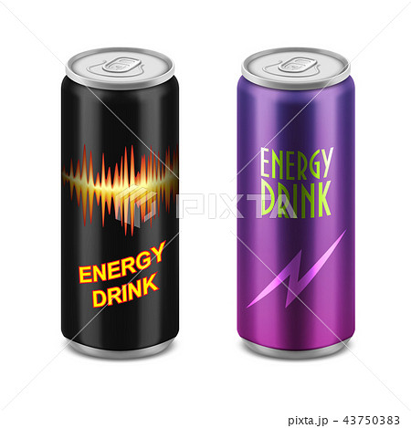 Two Aluminum Cans Of Energy Drink のイラスト素材