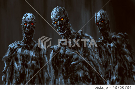 Evil mummies inside the pyramid. Evil mummies inside the pyramid. 43750734