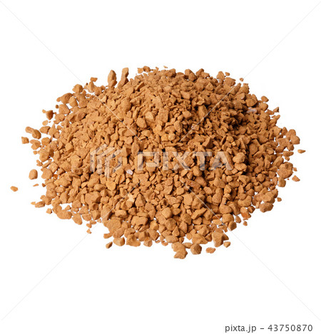 Freeze dried coffee gourmet coffee on white background. High resolution photo. 43750870