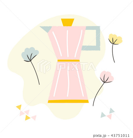 Teapot in scandinavian style Hygge living concept. Teapot in scandinavian style Hygge living concept. 43751011