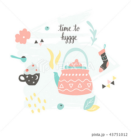 Hygge living concept Collage in scandinavian style Hygge living concept Collage in scandinavian style 43751012