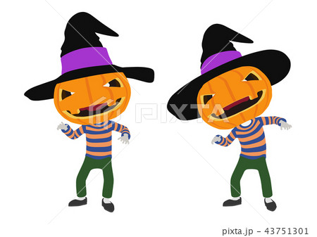 ハロウィン カボチャ ジャックオーランタン 43751301