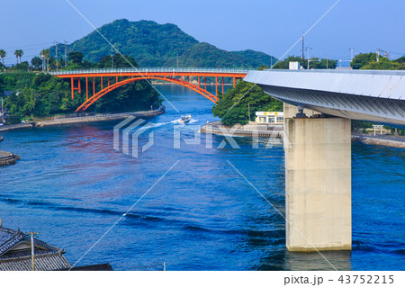 牛深ハイヤ大橋と通天橋　【熊本県天草市牛深】 43752215