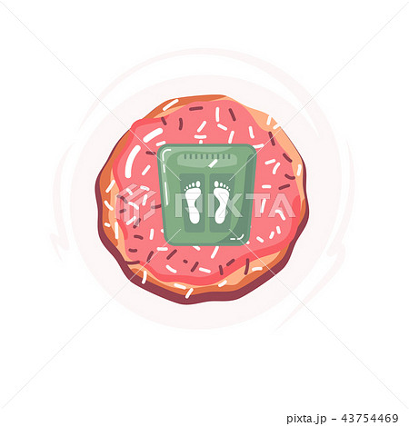 Donut and a person's weight. 43754469