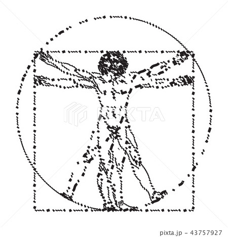 Vitruvian man or homo vitruviano 43757927