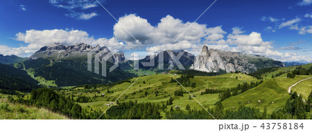 Dolomites mountains landscape Dolomites mountains landscape 43758184