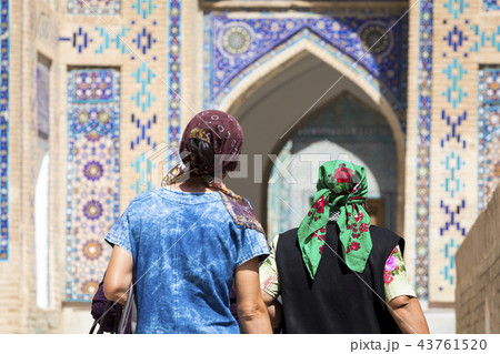 Historical holy cemetery of Shahi Zinda, Samarkand Historical holy cemetery of Shahi Zinda, Samarkand 43761520