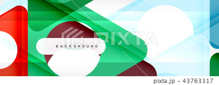Circle and triangle abstract background 43763317