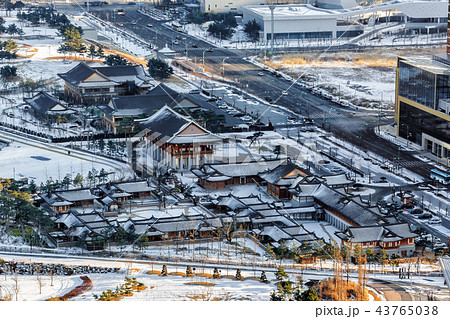 風景 瓦屋 韓屋 43765038