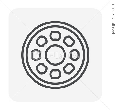 bearing icon black 43765481