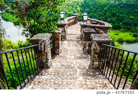 Medieval bridge over the river Chavon 43767505
