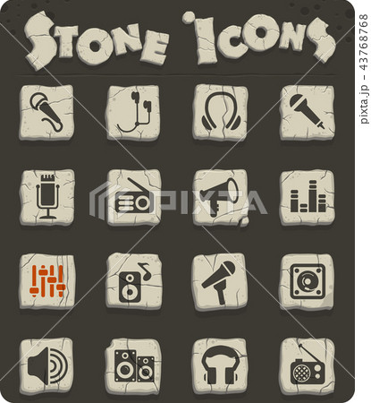 musical equipment icon set 43768768
