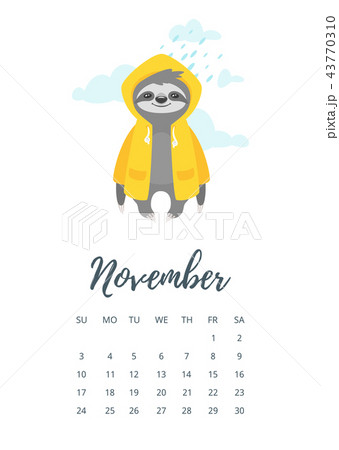 November 2019 year calendar page November 2019 year calendar page 43770310