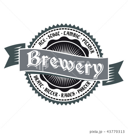 Beer label or bar logo 43770313