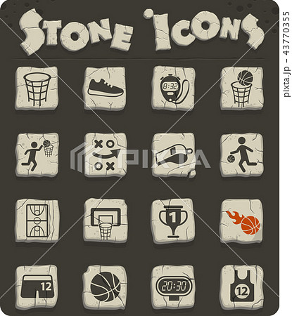 basketball icon set 43770355