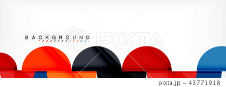 Semi circle abstract background, modern geometric pattern design. Business or technology 43771918
