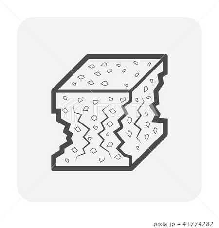 concrete testing icon 43774282