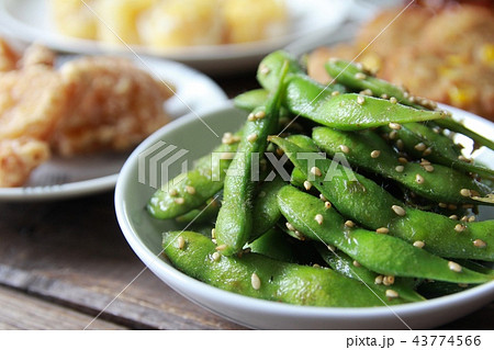 枝豆のごま油炒めとその他おかず 枝豆のごま油炒めとその他おかず 43774566