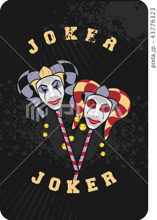 joker mask on a stick joker mask on a stick 43776323