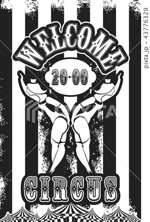 retro poster circus 43776329