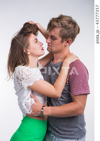 Young couple in love embracing. Lovers concept 43777357