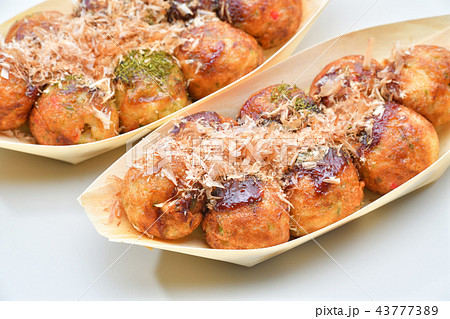 たこ焼き、タコ焼き、たこやきのイメージ。 43777389