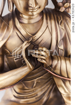 Bodhisattva sits in a pose of meditation. Bodhisattva sits in a pose of meditation. 43783420