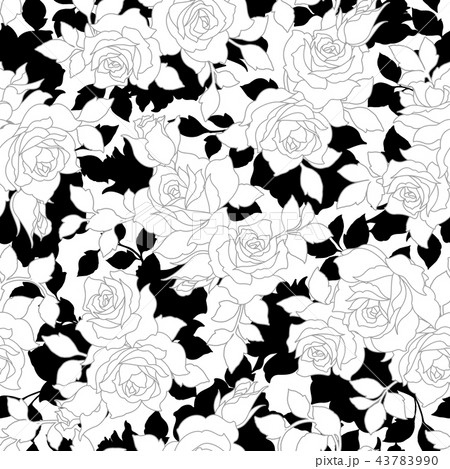 バラの柄のイラスト素材 バラの柄のイラスト素材