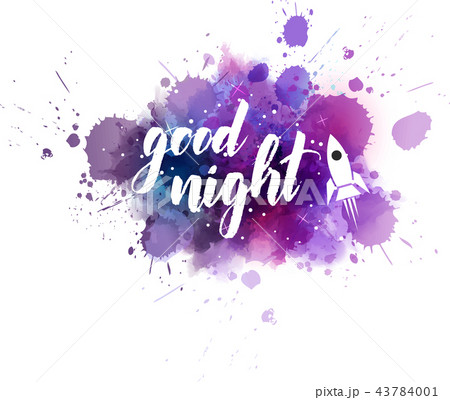 Good night handwritten lettering 43784001