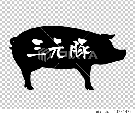 Three-dimensional pig label Three-dimensional pig label 43785473