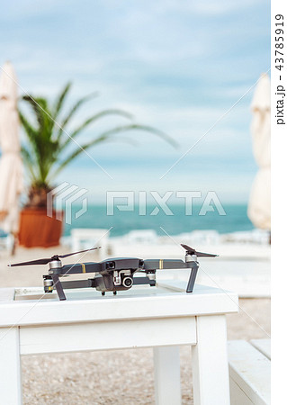 drone stands on the table drone stands on the table 43785919