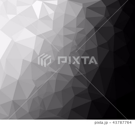 Black Polygonal Mosaic Background  43787764