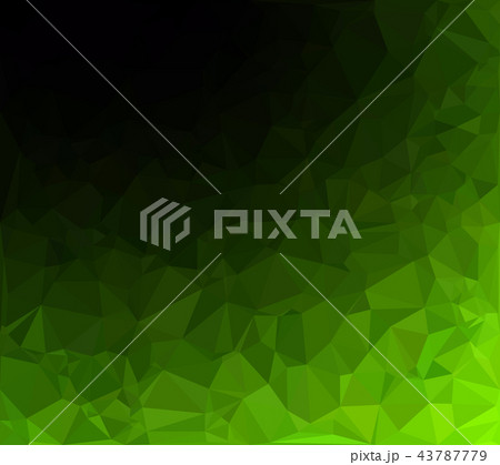 Green Polygonal Mosaic Background  43787779