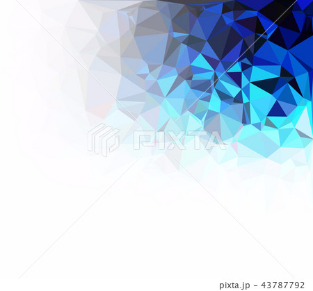 Blue Polygonal Mosaic Background  43787792