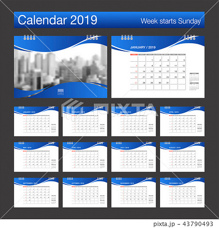 2019 Calendar. 2019 Calendar. 43790493