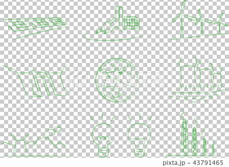 発電所イラスト 43791465