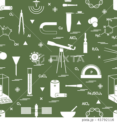 Seamless pattern with variety scientific, 43792116