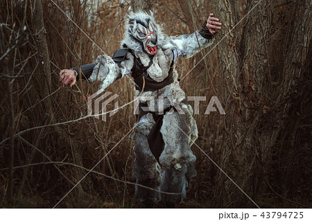 Human wolf is a werewolf. 43794725