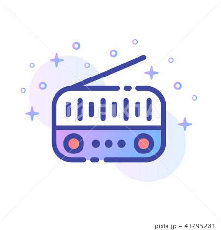 Radio LineColor illustration 43795281