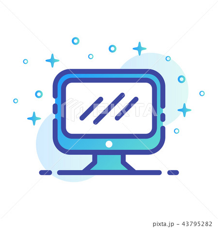 Computer LineColor illustration Computer LineColor illustration 43795282