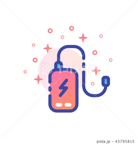 Power bank LineColor illustration 43795815