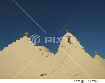 ミコノス島の教会 43796956