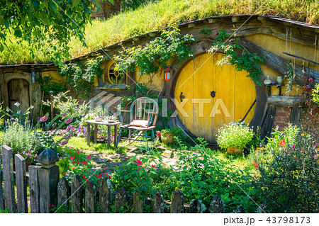 Hobbiton movie set for "The Hobbit" in New Zealand 43798173