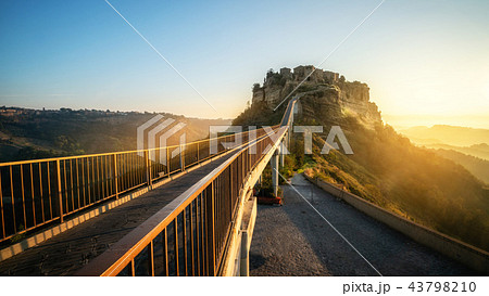 Civita di Bagnoregio, beautiful old town in Italy. 43798210