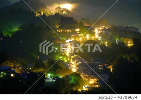吉野山の夜景(奈良県吉野郡吉野町) 吉野山の夜景(奈良県吉野郡吉野町) 43799674