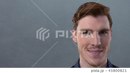 Handsome businessman smiling 43800821