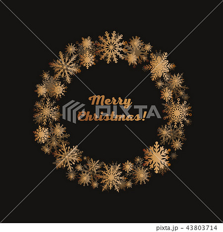 Winter Wreath Snowflakes. New Year or Christmas. Winter Wreath Snowflakes. New Year or Christmas. 43803714