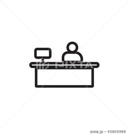 Sales booth icon Vector illustration, EPS10. Sales booth icon Vector illustration, EPS10. 43803989