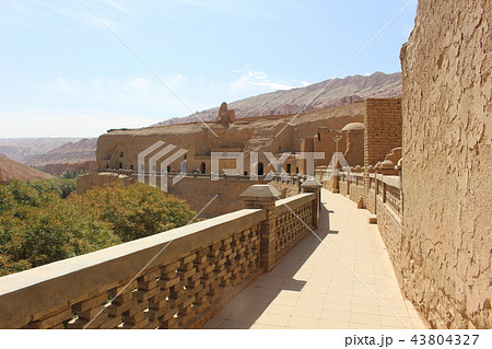 ベゼクリク千仏洞　トルファン　シルクロード　中国 43804327