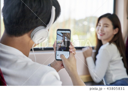 韓国人 旅行 休憩 43805831